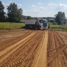 Дорога к пожарному пруду